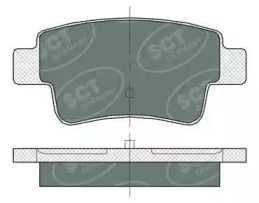 SCT GERMANY sp378pr -  Комплект тормозных колодок, дисковый тормоз